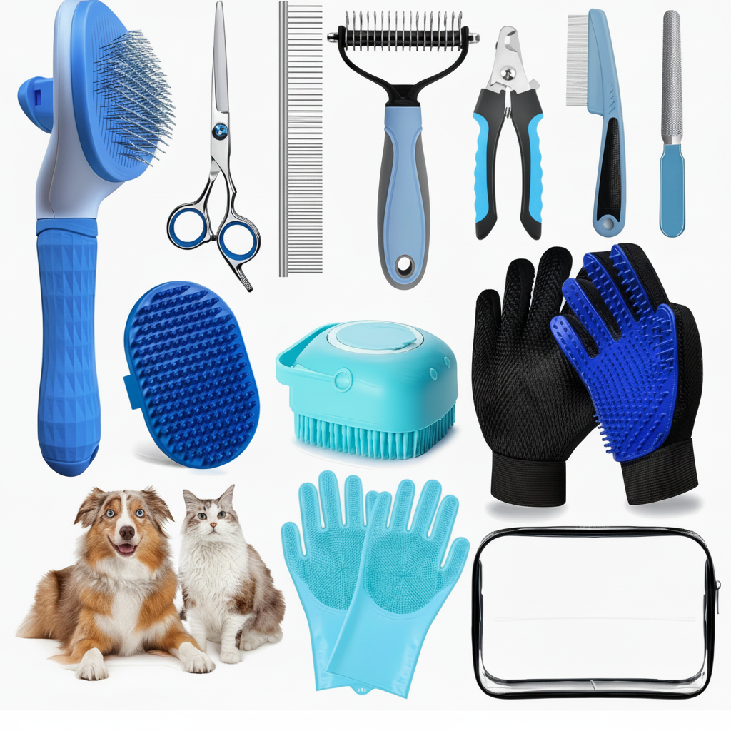Premium Pet Grooming Kit - Dog & Cat