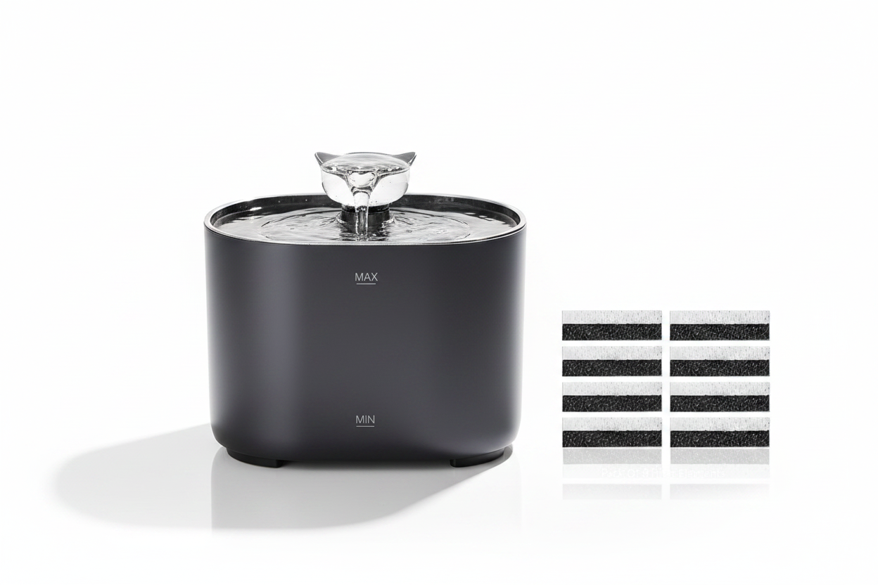 Premium Pet Water Fountain - White Background